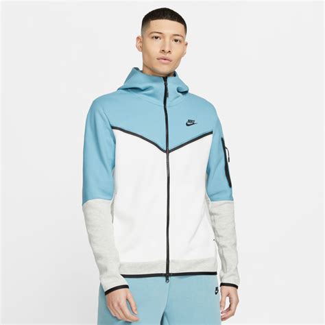 blau weiß nike tech|Nike tech fleece jackets.